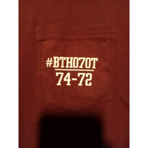 Texas A&M University Mens T-Shirt L Maroon A &H  Brand BTHO‎ LSU Sports I18 - Picture 2 of 5